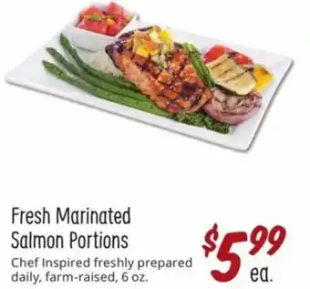 Sprouts Farmers Market Fresh Marinated Salmon Portions 6 oz offer