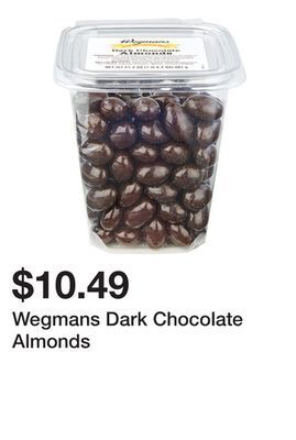 Wegmans Wegmans dark chocolate almonds offer