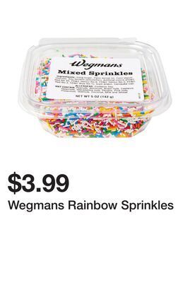Wegmans Wegmans rainbow sprinkles offer
