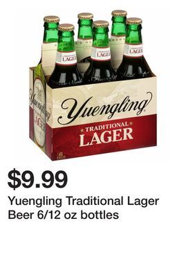 Wegmans Yuengling traditional lager beer 6/12 oz bottles offer