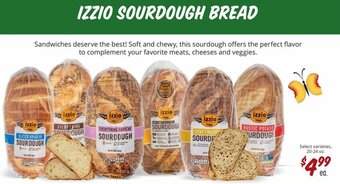 Sprouts Farmers Market Izzio Sourdough Bread offer