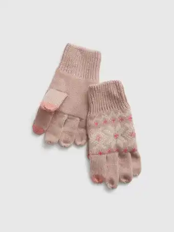 Gap Kids Kids fair isle tech gloves offer