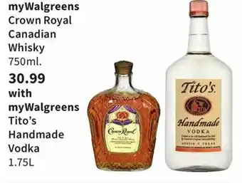 Walgreens Tito's Handmade 1.75L offer