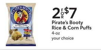 Publix Pirate's Booty Rice & Corn Puffs 4 oz offer