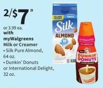 Walgreens Milk Or Creamer offer