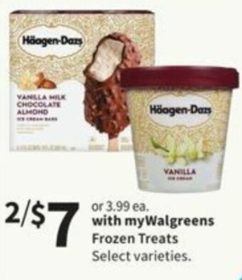 Walgreens Frozen Treats offer