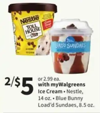 Walgreens Ice Cream 14 oz offer