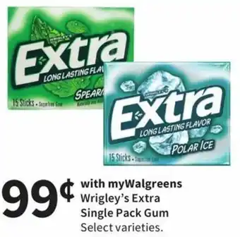 Walgreens Wringley's Extra offer