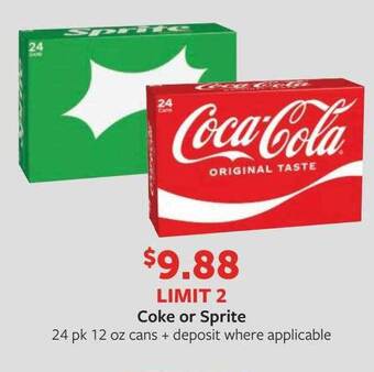 Fareway Coke or sprite offer
