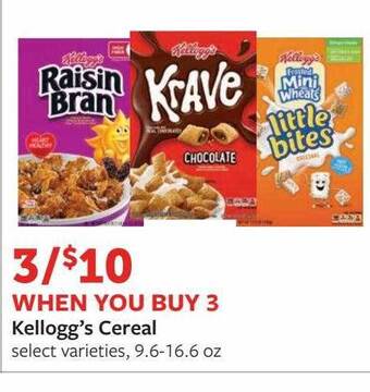 Fareway Kellogg's cereal offer
