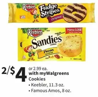Walgreens Cookies Keebler 11.3 oz offer