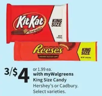 Walgreens King Size Candy offer