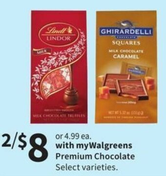 Walgreens Premium Chocolate offer