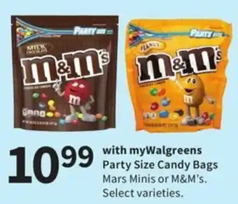 Walgreens Party Size Candy Bags offer
