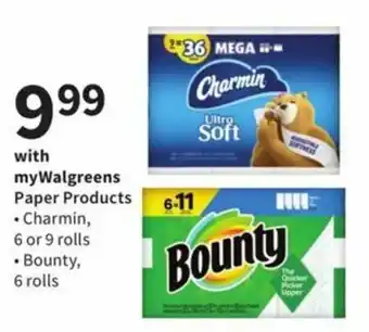 Walgreens Charmin, Bounty offer