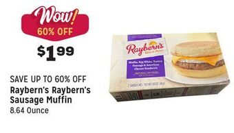Grocery Outlet Raybern's sausage muffin offer