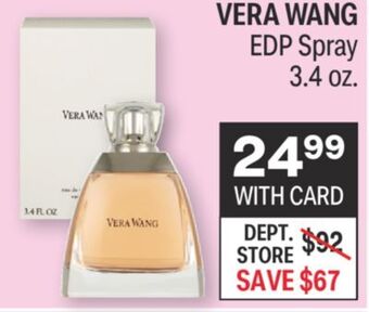 CVS Vera wang edp spray 3.4 oz. offer