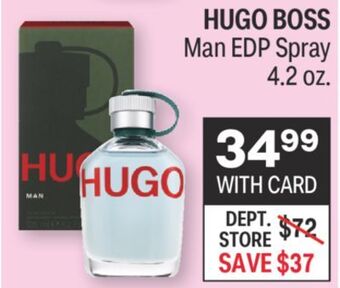 CVS Hugo boss man edp spray 4.2 oz. offer