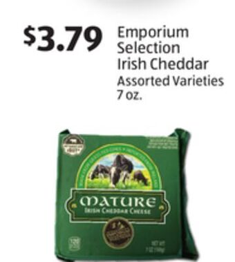 Aldi Emporium selection irish cheddar offer