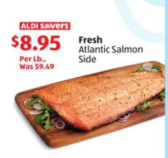 Aldi Fresh atlantic salmon side offer