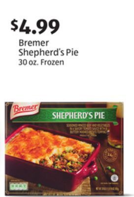 Aldi Bremer shepherd's pie offer