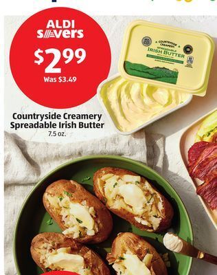 Aldi Countryside creamery spreadable irish butter offer