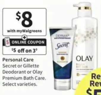 Walgreens Personal offer