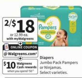 Walgreens Diapers offer