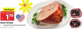 Lidl Bone-in ham offer