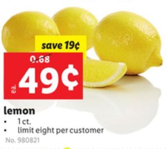 Lidl Lemon offer