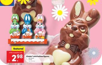 Lidl Kinder® mini hollow figures offer