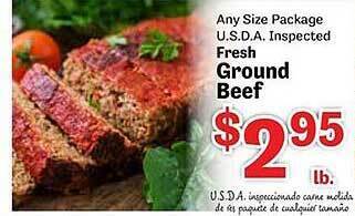 Food Depot Fresh ground beef offer