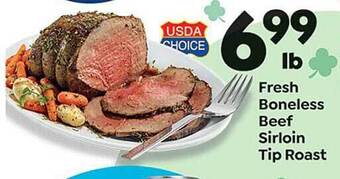 Save a Lot Fresh boneless beef sirloin tip roast offer