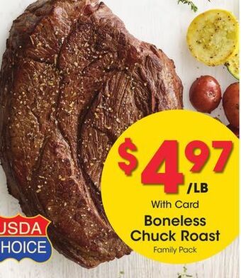 Kroger Boneless chuck roast offer
