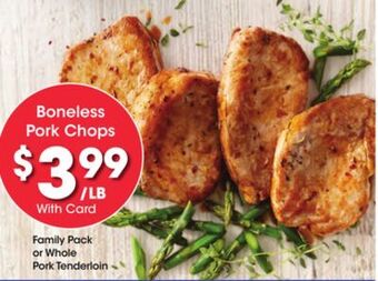 Kroger Boneless pork chops offer