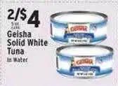 Associated Geisha solid white tuna offer