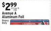 Associated Avenue a aluminum foil offer