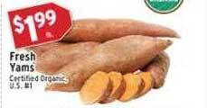 Associated Fresh yams offer