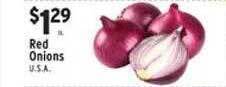 Associated Red onions offer