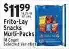Associated Frito-lay snacks multi-packs offer