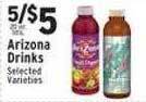 Associated Arizona drinks offer