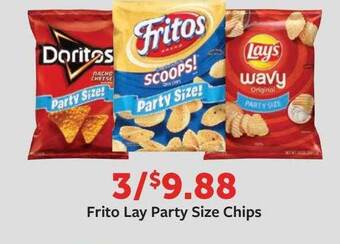 Fareway Frito lay party size chips offer