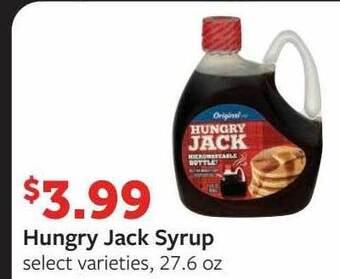 Fareway Hungry jack syrup offer