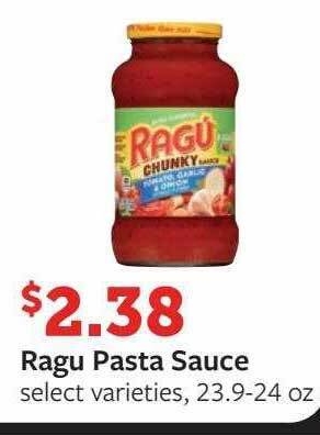 Fareway Ragu pasta sauce offer
