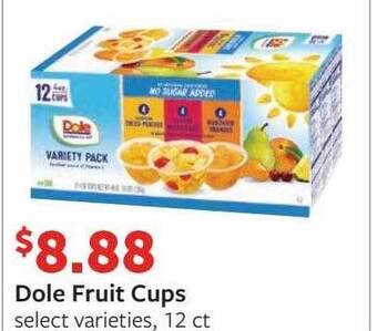 Fareway Dole fruit cups offer