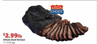 Fareway Whole beef brisket offer