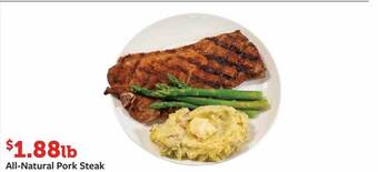 Fareway All-natural pork steak offer