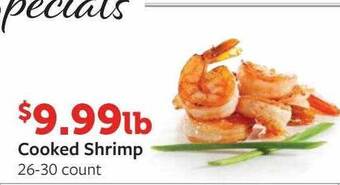 Fareway Cooked shrimp offer