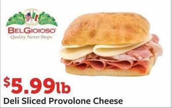 Fareway Deli sliced provolone cheese offer