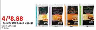 Fareway Fareway deli sliced cheese offer